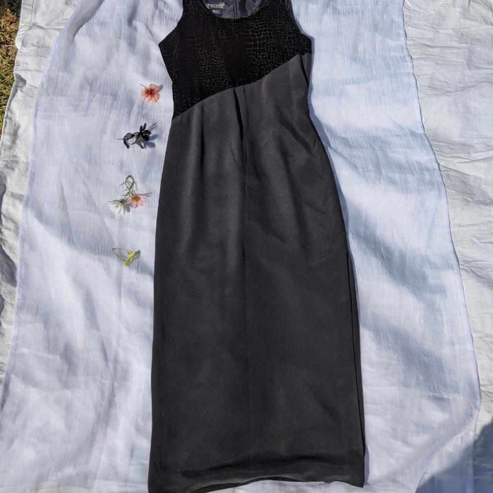90s VTG Maxi Prom Dress - Picture 5 of 8